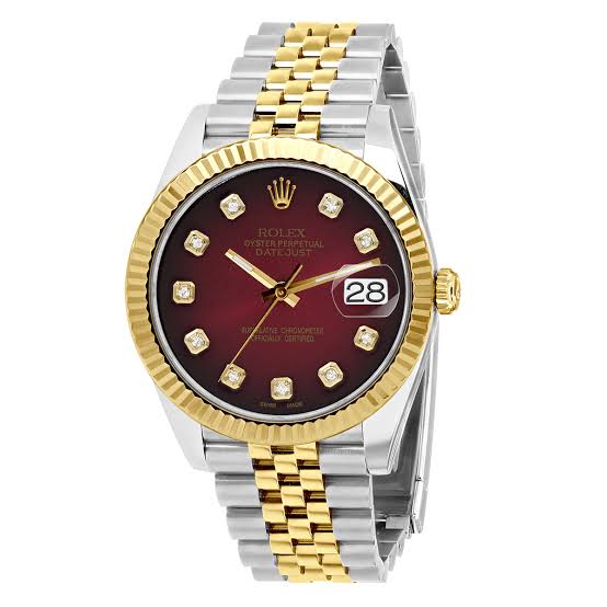 Stylish Luxury Mens Watch with red dial
