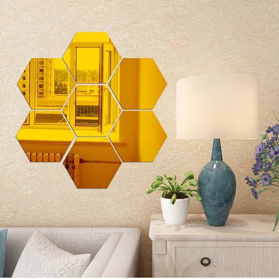 12 pieces Acrylic Wall decor unbreakable mirrors in just..